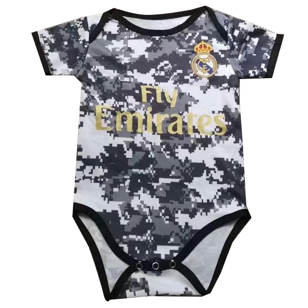 Maillot Football Real Madrid Onesies Enfant 2019-20 Blanc Gris